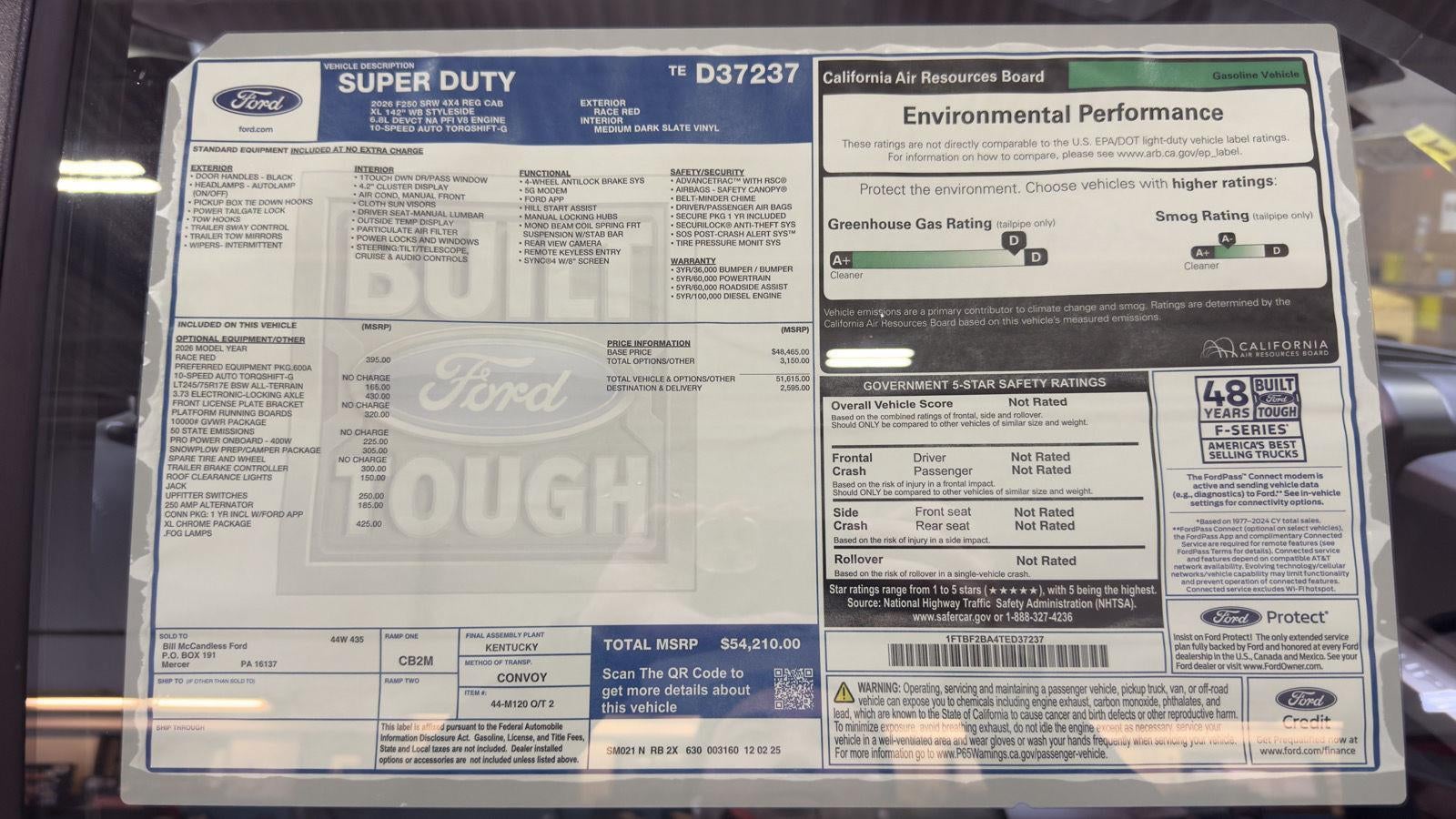 2026 Ford Super Duty F-250 SRW XL